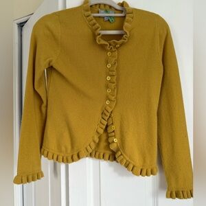 Mustard cashmere cardigan